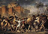 Famous Women Paintings - The Intervention of the Sabine Women